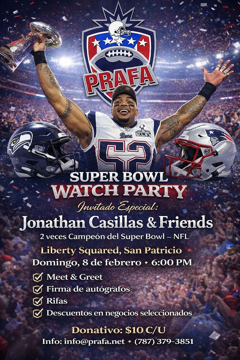 Superbowl PRAFA Watch Party