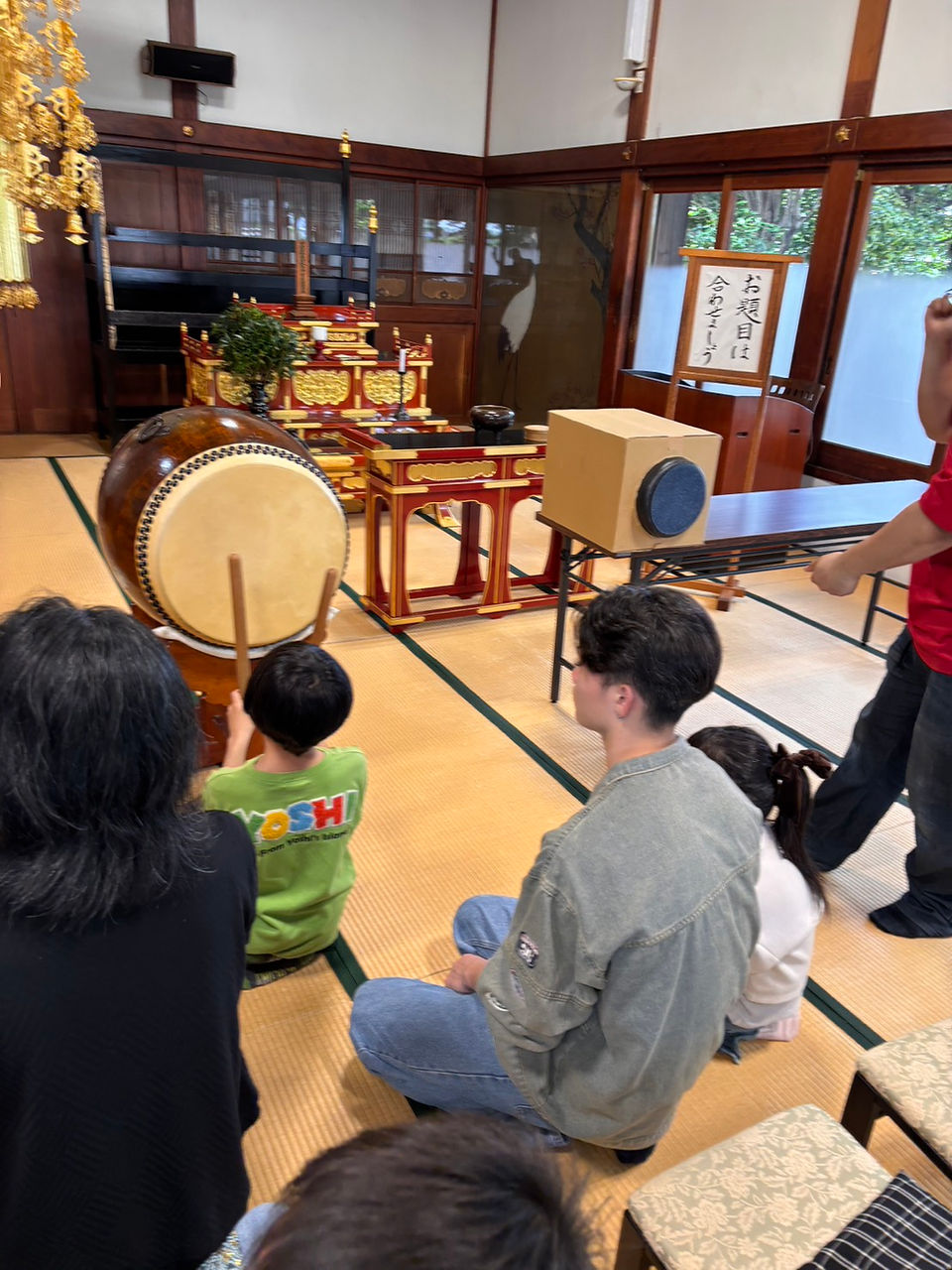『少年部研修会』太鼓の練習