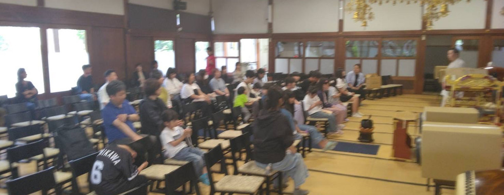 『少年部研修会』本堂にて