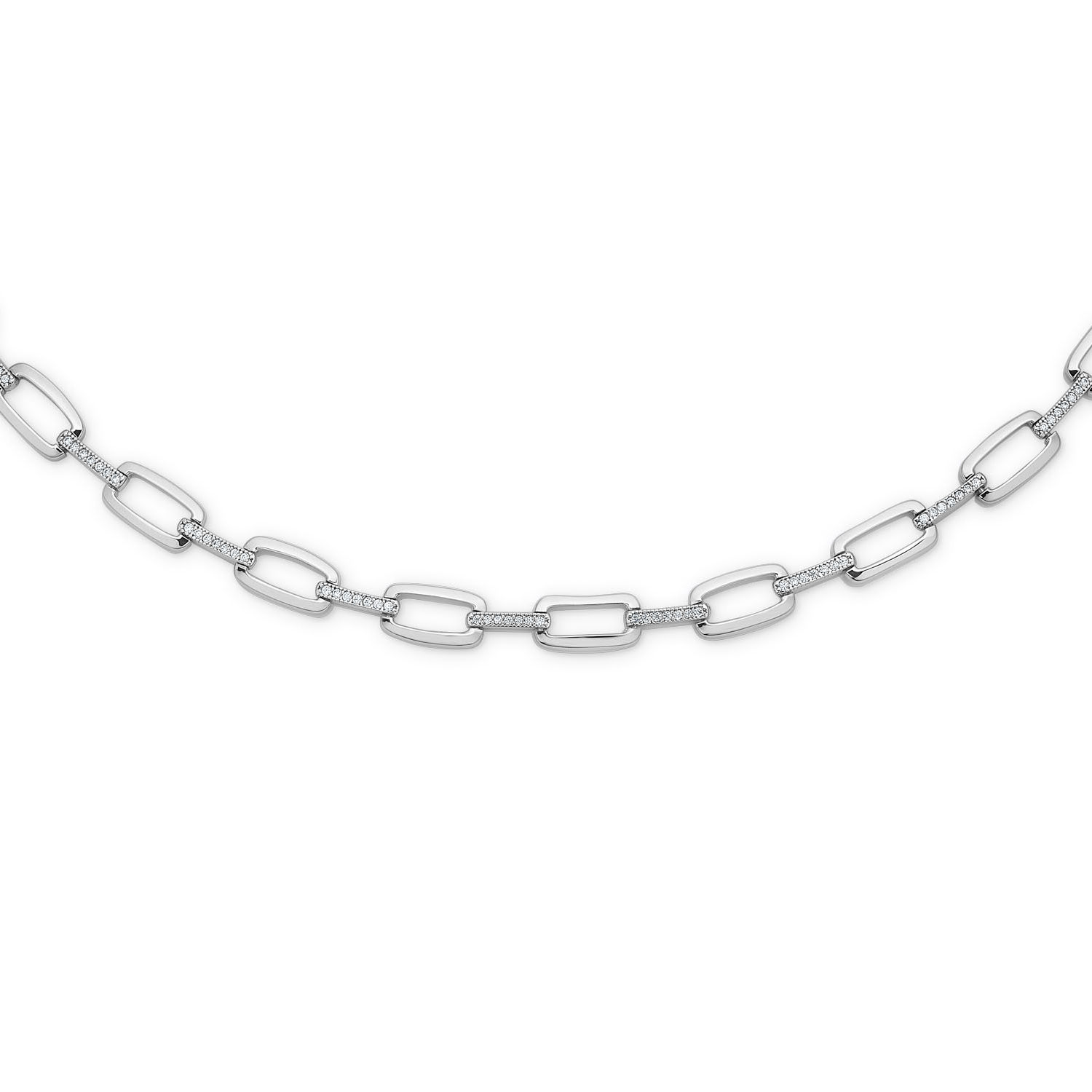 Zirkonia armbånd i sølv