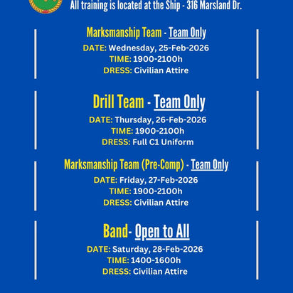 (25-28 Feb) Weekly Optional Training