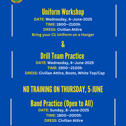 (4-8 Jun) Weekly Optional Training