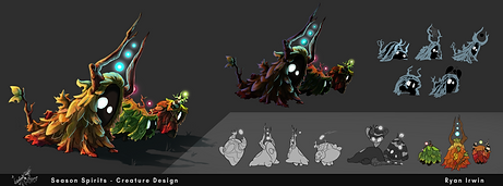 Seasonal Spirits - Creature Design