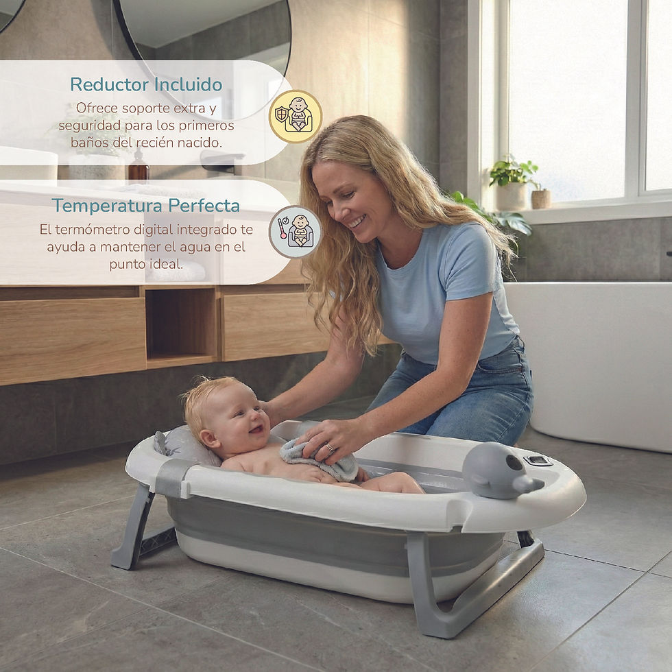 Miniatura: Bañera y cojín reductor | BebéSplash