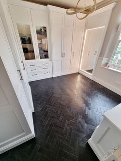 Amtico Black Parquet Dressing Room