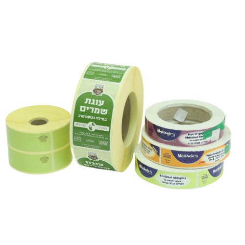 מדבקות ממותגות - מינימום 10,000 יחידות להזמנה | פולי אריזות בע