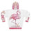 Thumbnail: Pink Flamingo Marble Sunset Hoodie