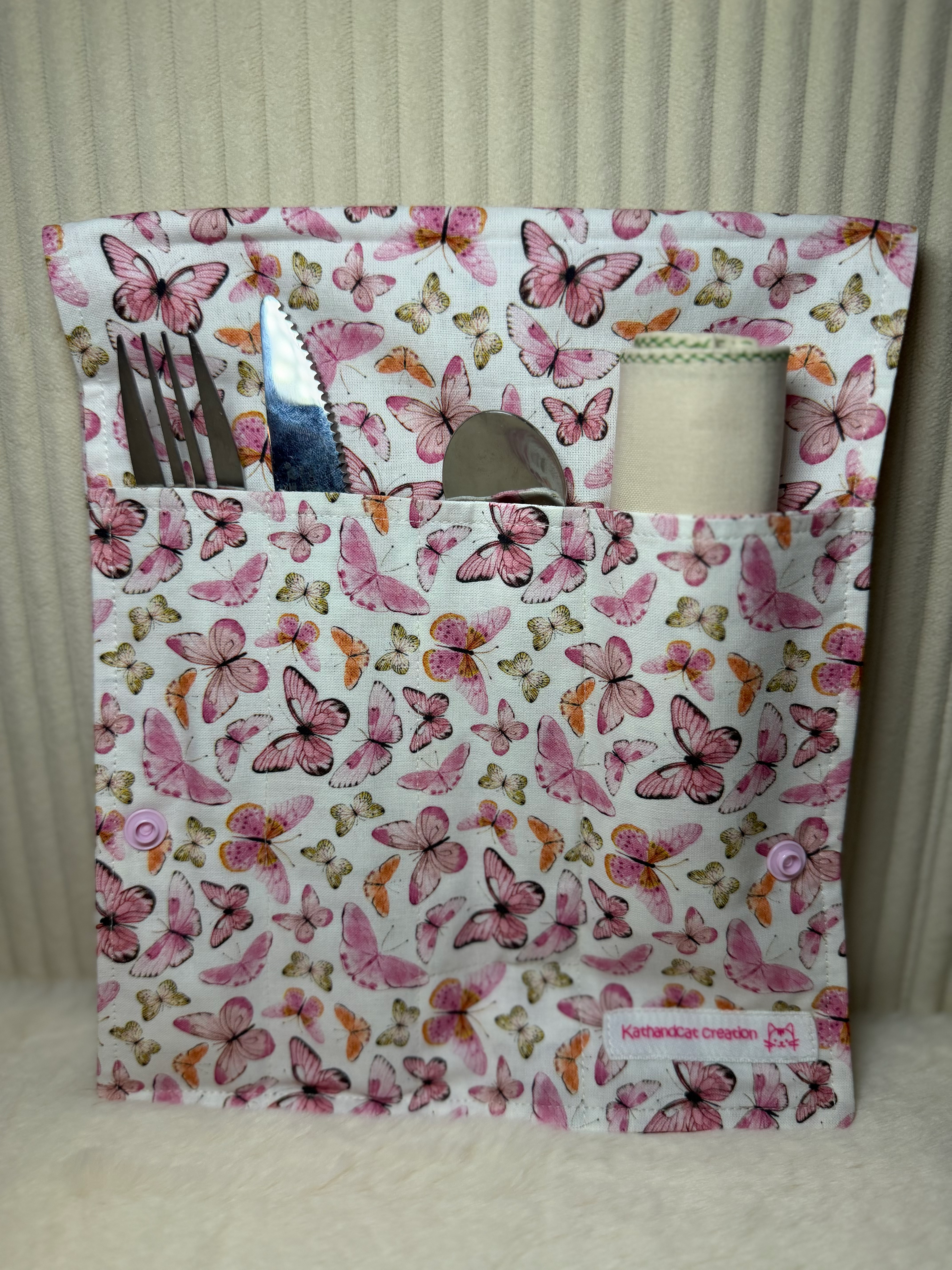 Range-couverts en tissu Papillons – Intérieur papillons