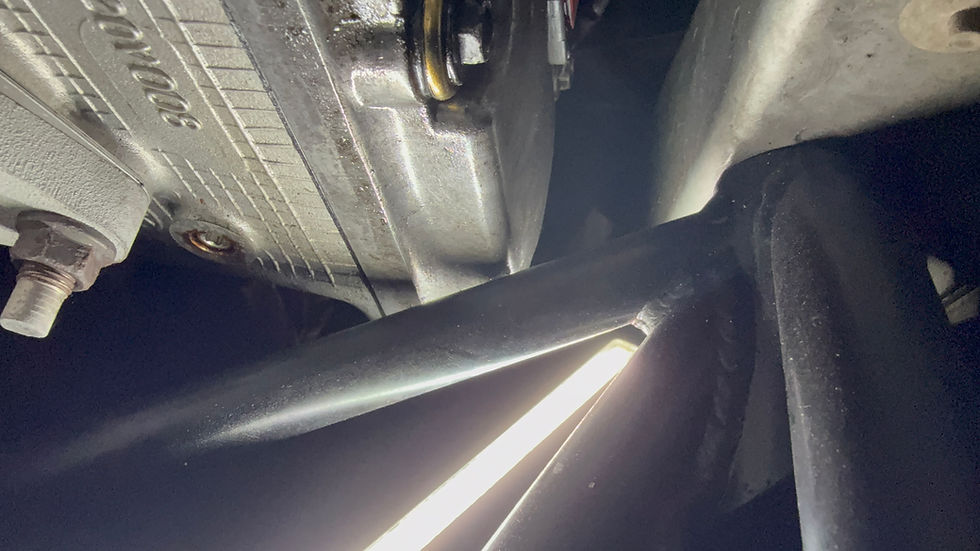 The LHS cylinder head cam cover was much too close to the front subframe