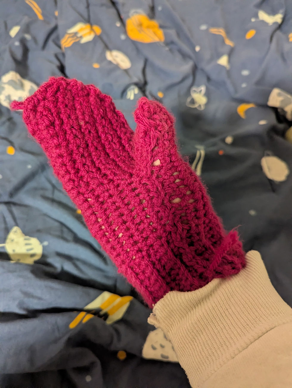 I mean… a mitten only a mother would love…