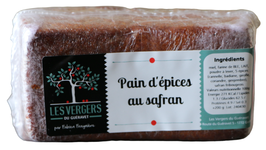Pain d'épices au safran Fribourgeois 200g