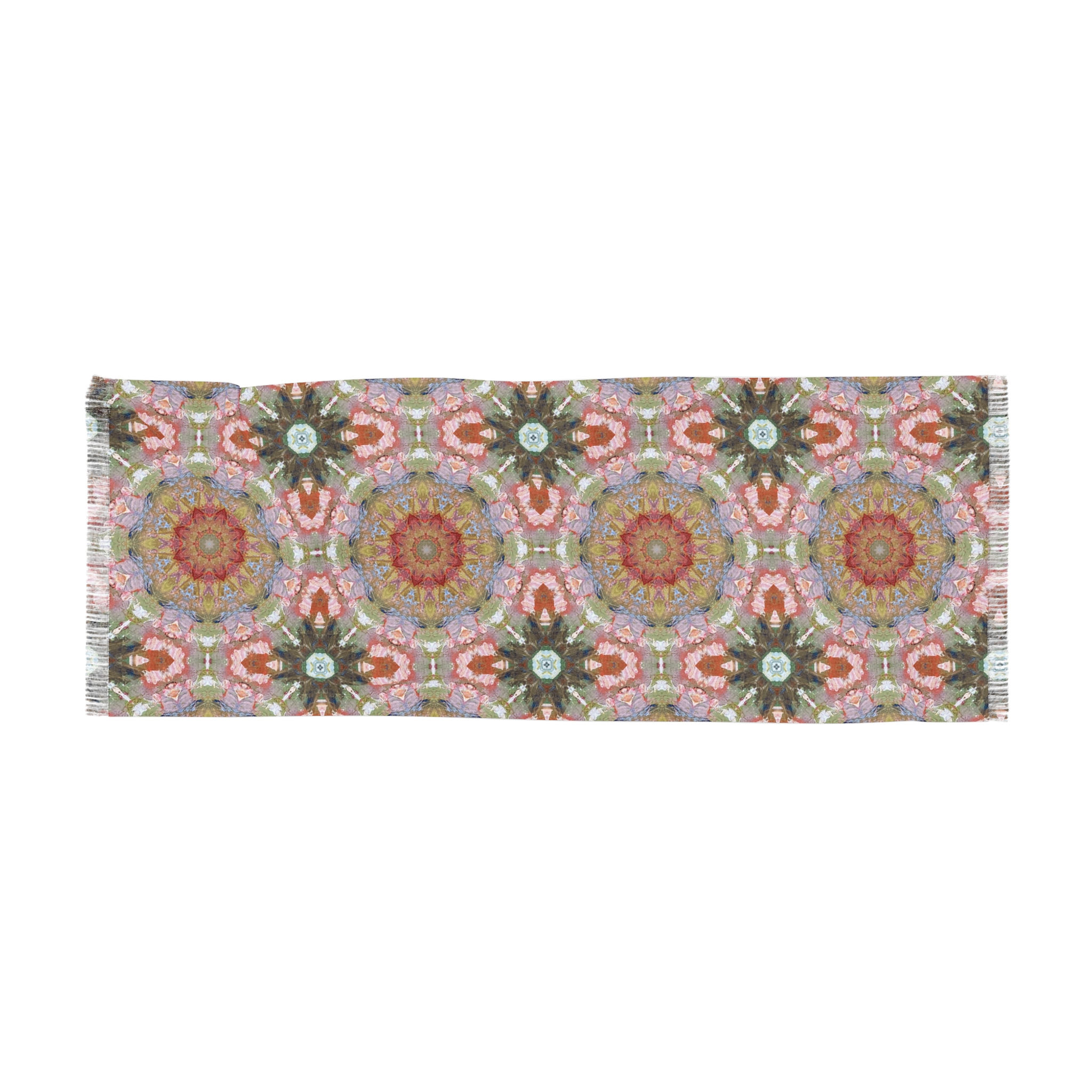 Artist's Limited Edition Vibrant Mandala Scarf 