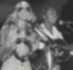 Leon and Malia 1970s stage BW.jpg