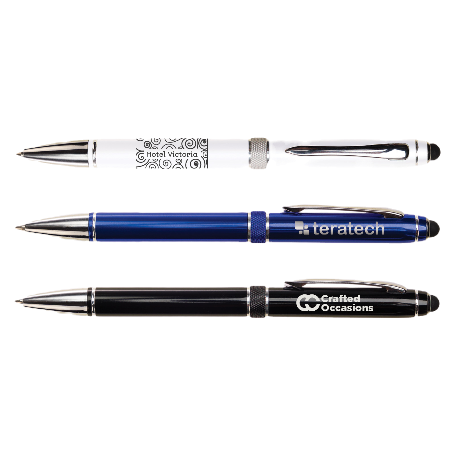 Columbia Aluminium Pen - Aluminium Pen - Enhance your writing experience with the Columbia Aluminium Ballpoint Stylus Pen
