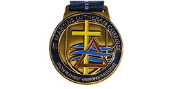 Custom medal with logo and branded design