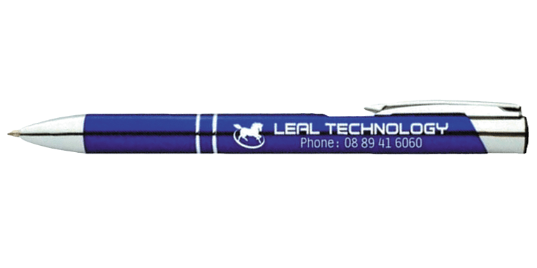 Thumbnail: Engraved deluxe metal pen with gloss finish and custom logo branding