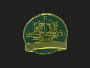 Custom lapel pin made by PW Australia, featuring personalised branding, logo, and design for professional or event use