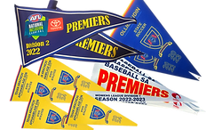 Custom pennant with logo and branding for events