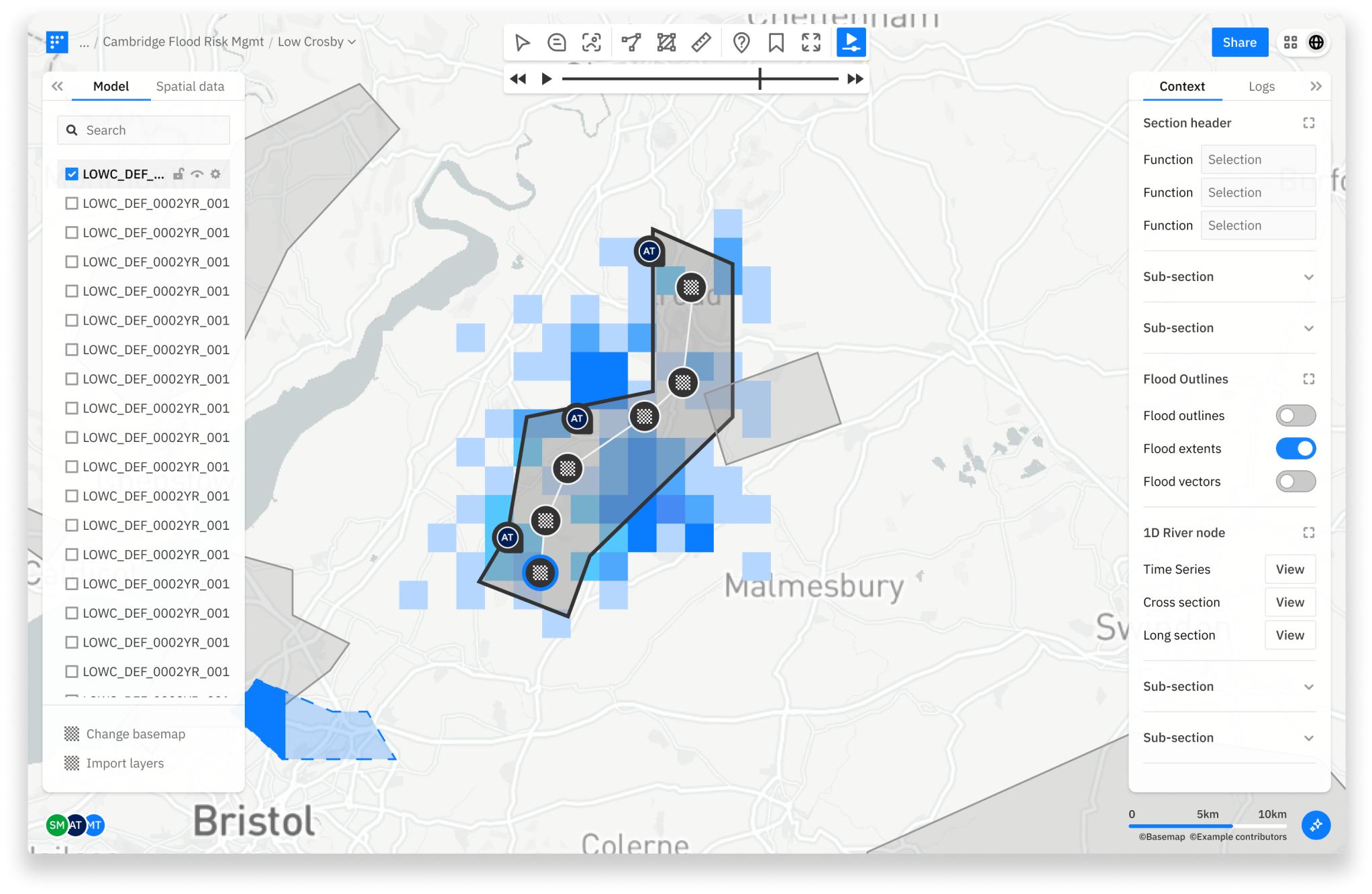 Jacobs Flood risk management map
