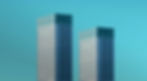 Two skyscrapers on turquoise background