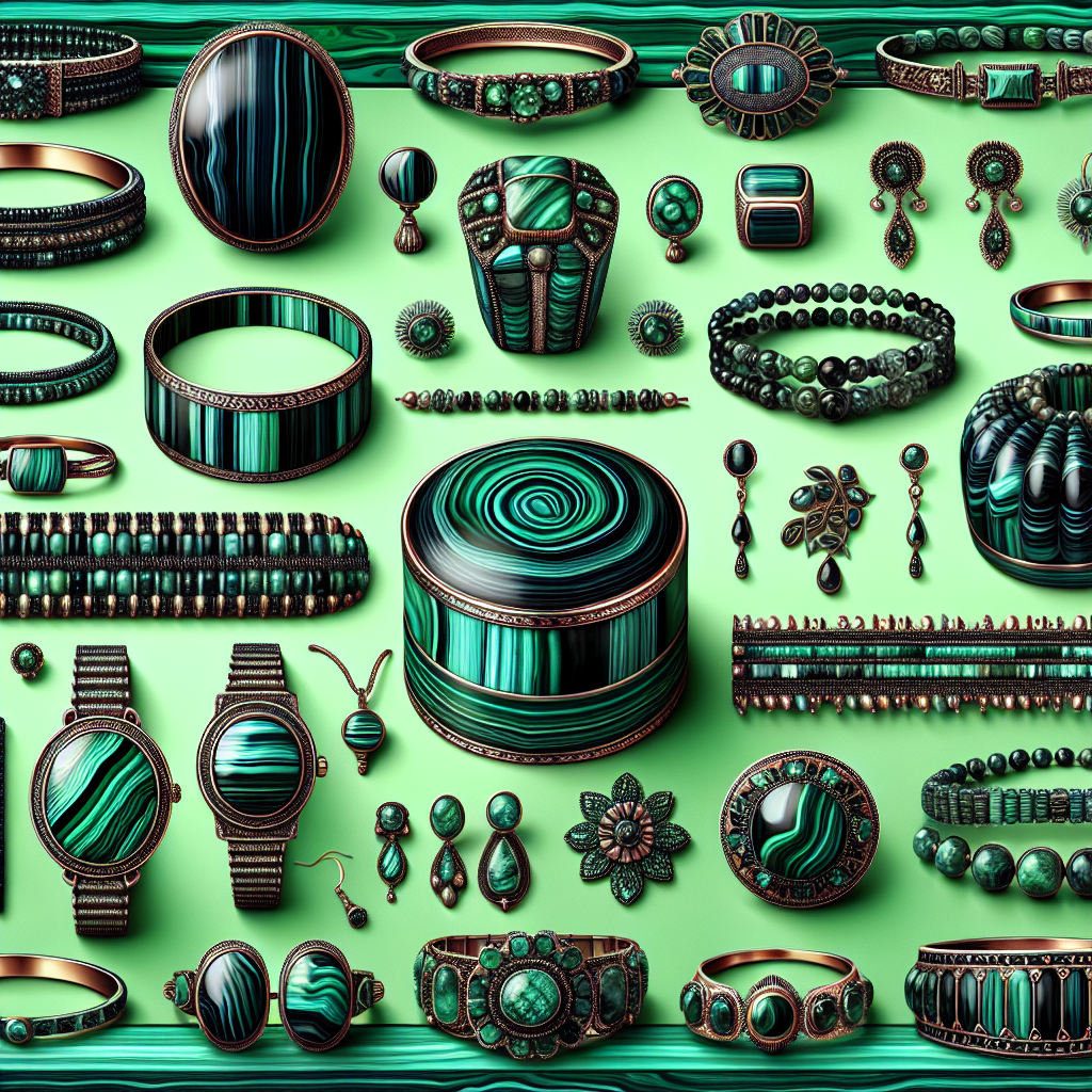 Vintage Malachite Jewelry Patterns
