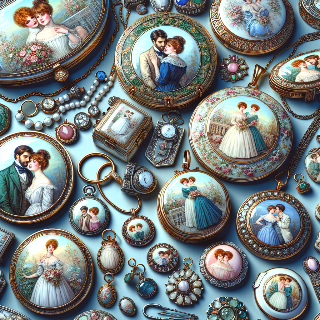 Vintage Courting Couple Jewelry