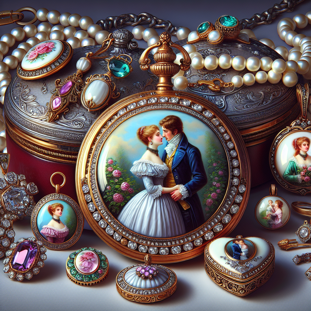 Vintage Courting Couple Jewelry
