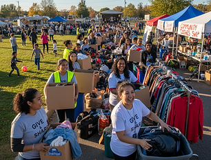 a clothing donation drive that is held outside.png