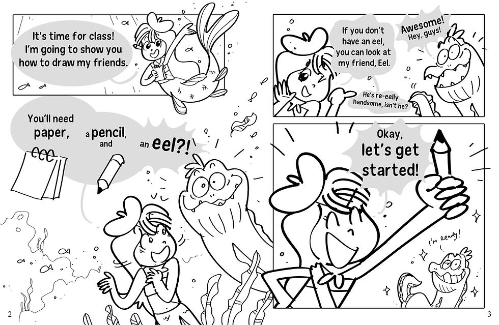 Thumbnail: Mermaid's School of Art - paperback book