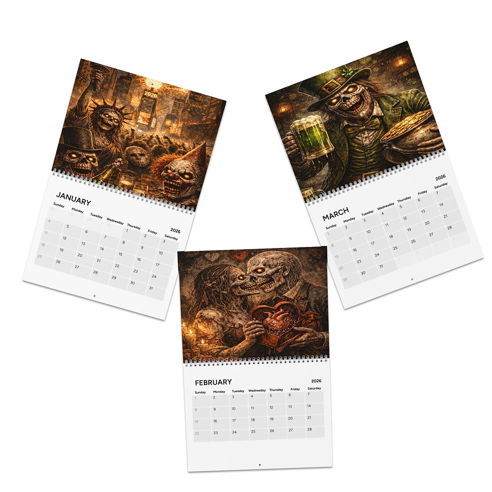 Thumbnail: TVVNTY6XX - Horror Themed Wall Calender