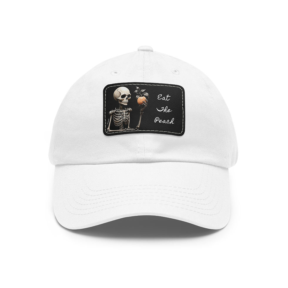 Thumbnail: "Eat The Peach" Dad Hat w/ Leather Patch (4 Colors)