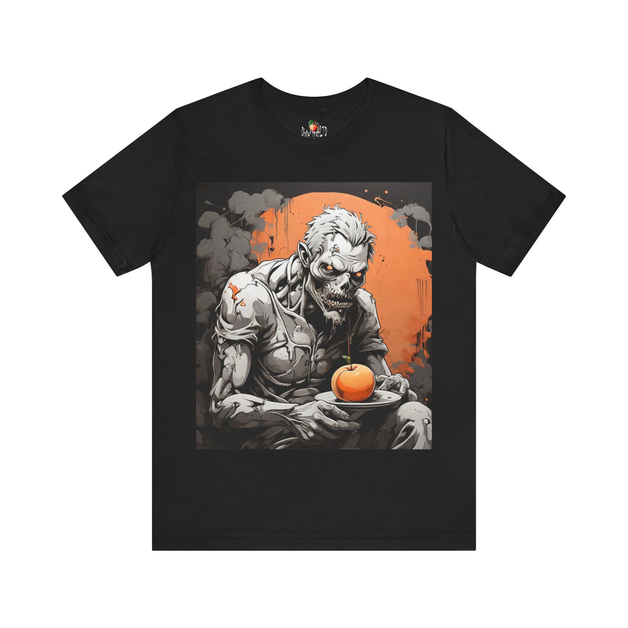 "Peach Dinner" Graphic Tee - A Darkly Whimsical Feast (Front Graphic)