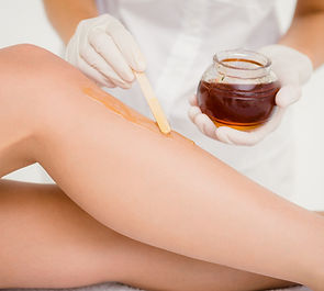 Leg Waxing Process