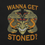 Thumbnail: Green and orange medusa head on black shirt with text Wanna Get Stoned?
