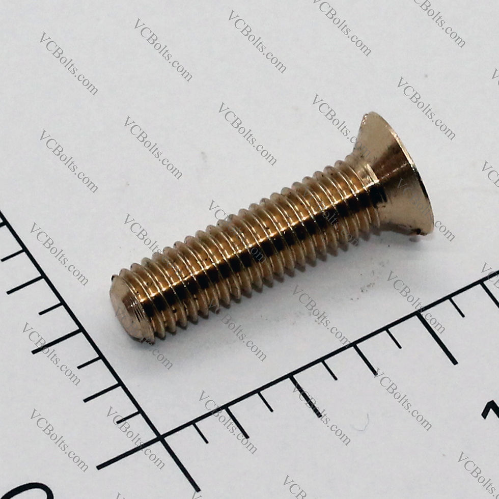 1/4" x 1" BSF Brass Countersunk Machine Screw BS450:1933