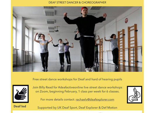 Free zoom street dance lessons by Billy Reid.