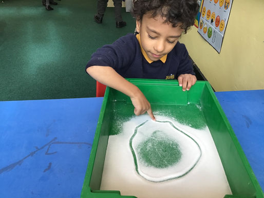 Our Early Years pupils (England Class) really enjoyed their fine motor skills activities...