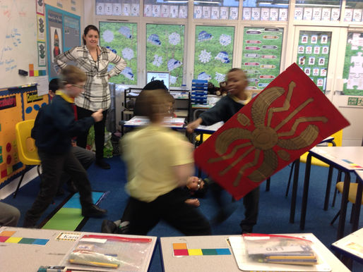 Year 5 have really enjoyed learning about what happened then the Romans invaded Britain through dram