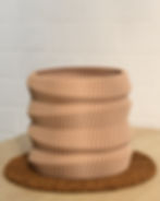 Maceta 3D ecológica Bird #17 Trellis Lima en Matera: porta maceta con fibras naturales para maceta transparente #17
