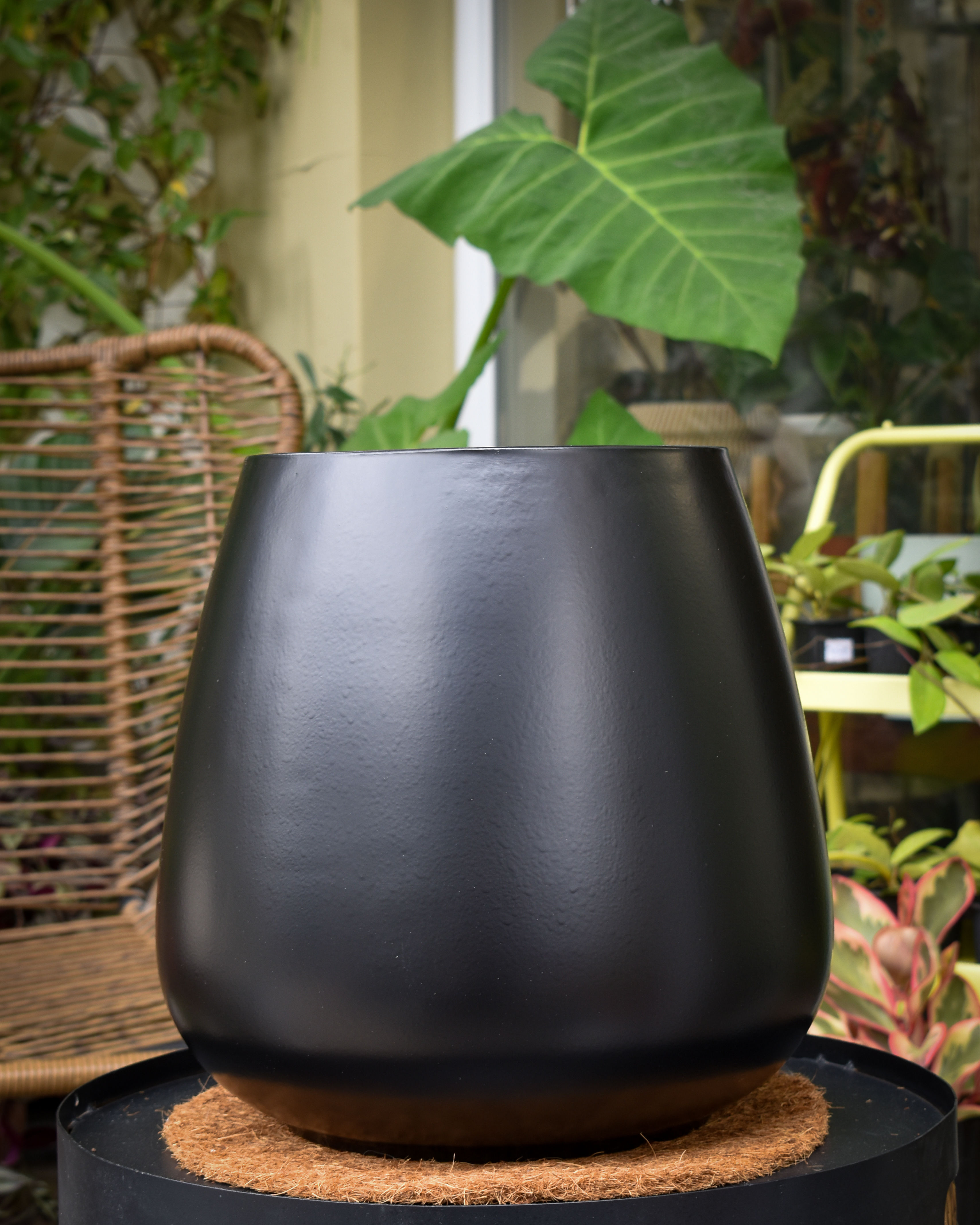 MACETA GOTA NEGRA - L