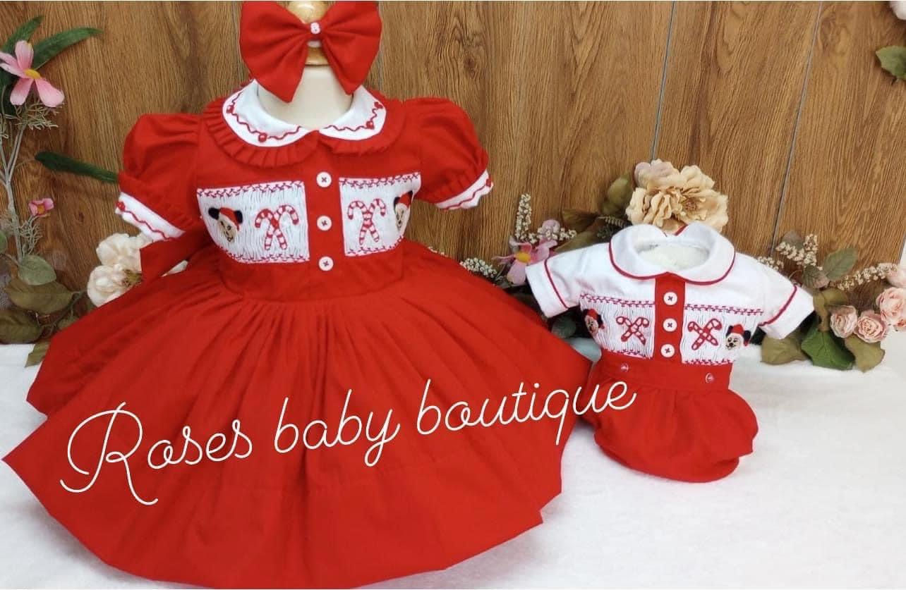 Minnie hand smock dress