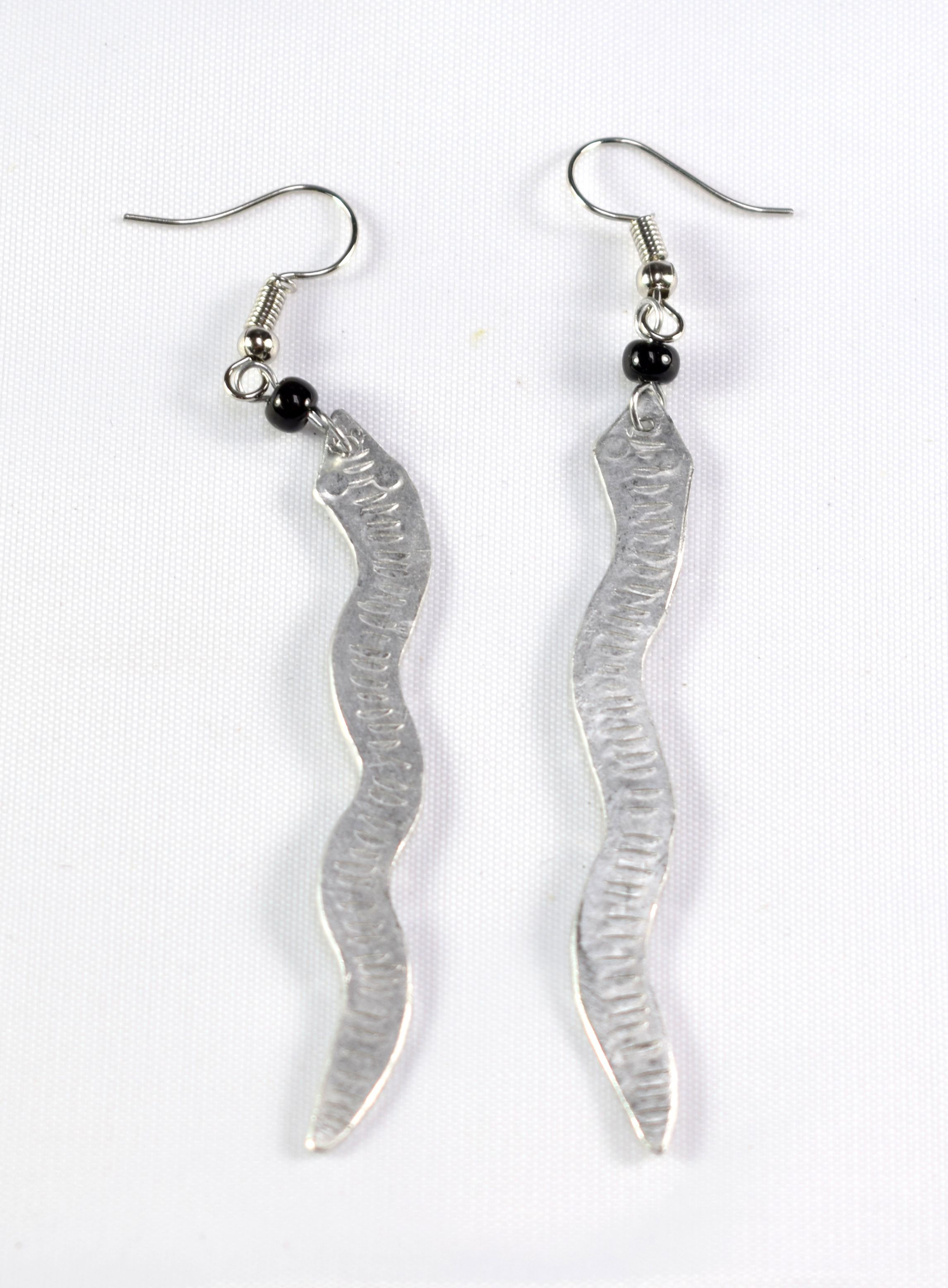 Snake Earrings - Silver