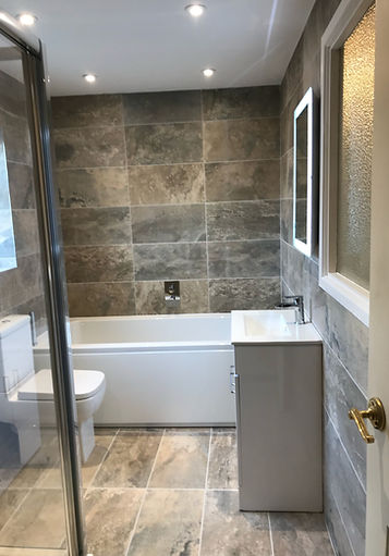 T and P installed Bathroom