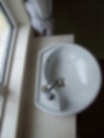 Semi recessed sink