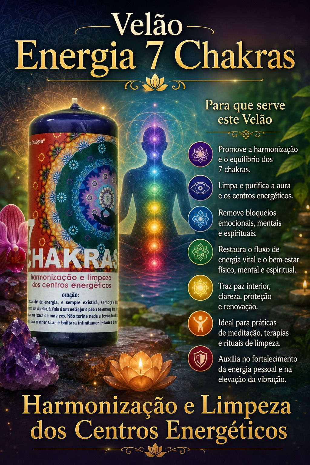 Velão Energia -7 Chakras