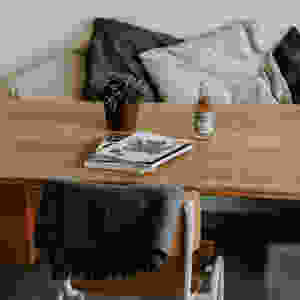 sofa chair beer magazines