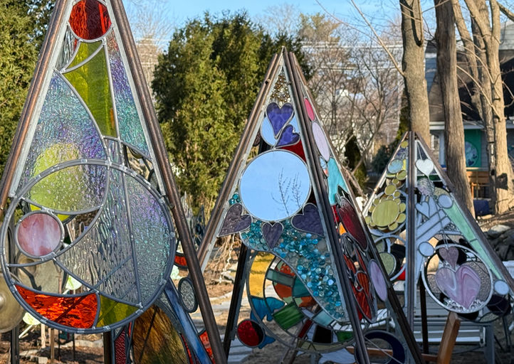 It's wonderful both looking at the beautiful artwork of these pyramids and experiencing their wonderful energy.