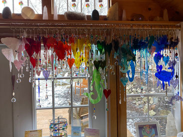 These can be purchased in our gift store. Mermaids, dolphins, whales, hearts, doves, sea horses, turtles and more. Find every color of the rainbow. These make wonderful gifts.