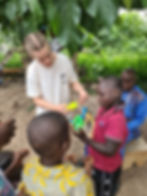 Julia Makowiecka (Project Manager) with our scholar Senaty, and Professor Asse