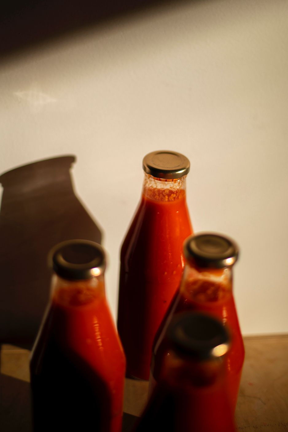 bottles of ceci est passata, our tomato sauce